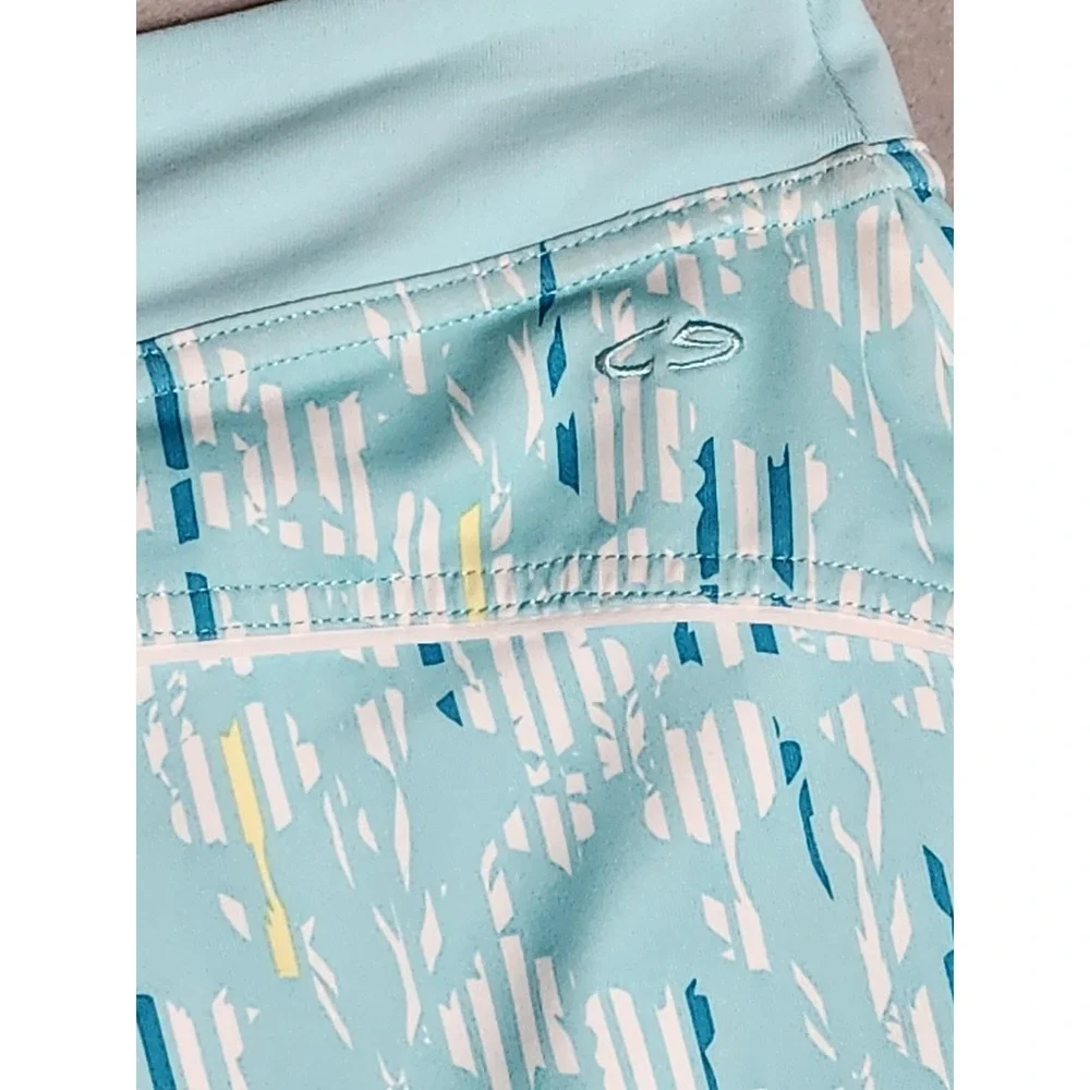 CG by Champion Womens XL‎ Activewear Skirt Skort Light Blue Floral  Tennis Golf